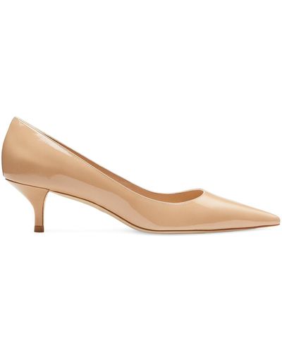 Stuart Weitzman , Stuart Kitten Pump, Court Shoes And Slingback, - Natural