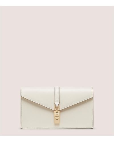 Stuart Weitzman Milan Loveletter Clutch Handbags - White