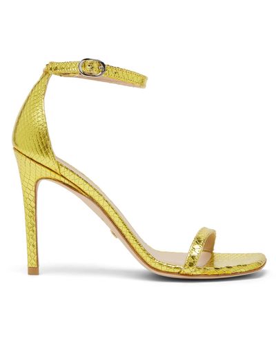 Stuart Weitzman , NUDISTCURVE 100 SANDAL, SANDALIAS, - Metálico