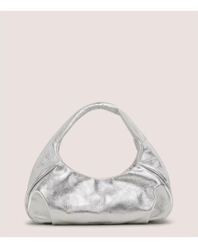 Stuart Weitzman Moda Mini Hobo Bag Handbags - White