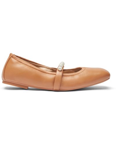 Stuart Weitzman , Goldie Ballet Flat, Flats And Loafers, - Brown