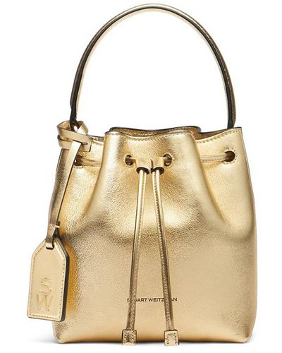 Stuart Weitzman , RAE MINI BUCKET BAG, TASCHEN, - Natur