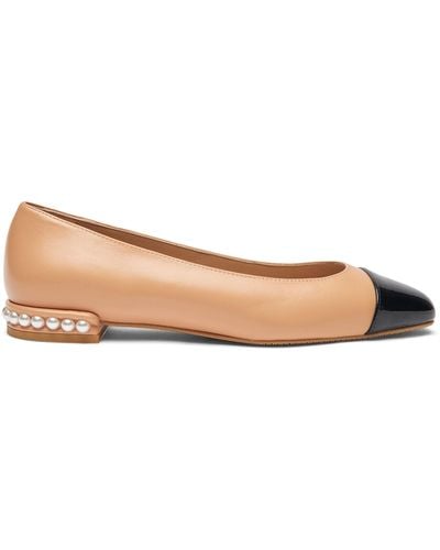 Stuart Weitzman , Pearl Flat, Flats And Loafers, - Brown