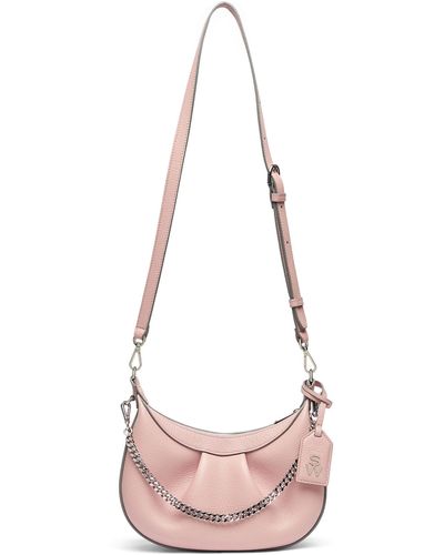 Stuart Weitzman , Stellar Crescent Bag, Bags, - Pink