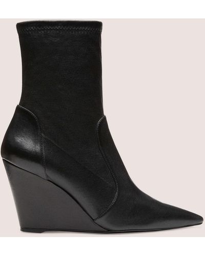 Black Wedge boots for Women | Lyst