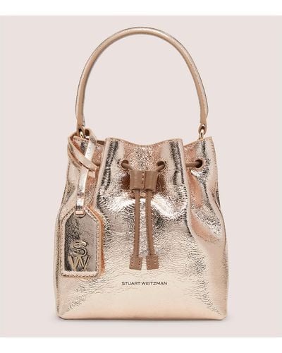 Stuart Weitzman Rae Mini Bucket Bag Handbags - Natural