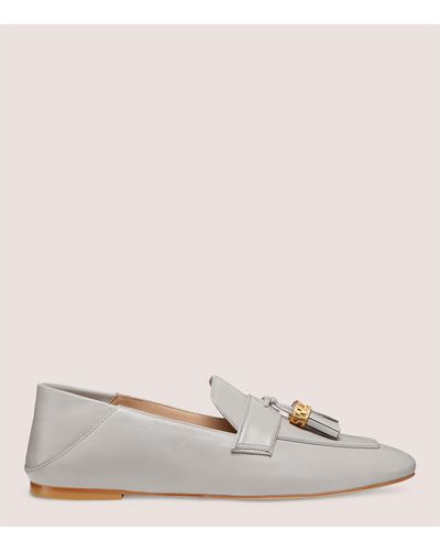 Stuart Weitzman Wylie Signature Loafer The Sw Outlet - Gray