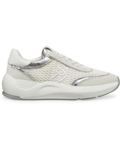 Stuart Weitzman , SW GLIDE MESH SNEAKER, ZAPATILLAS, - Blanco