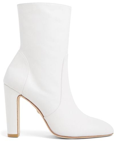 Stuart Weitzman , VIDA 100 ZIP BOOTIE, Last chance, - Weiß