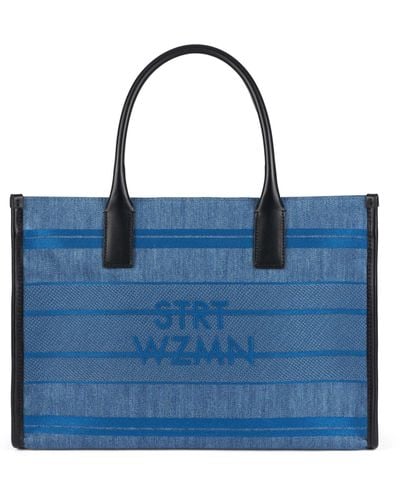 Stuart Weitzman , Sw Tote, Bags, - Blue