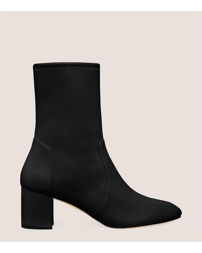 Stuart Weitzman Ariana 60 Sock Bootie - Black