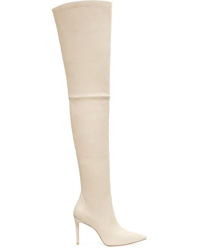 Stuart Weitzman , ULTRASTUART 100 STRETCH BOOT, BOTTES ET BOTTINES, - Blanc