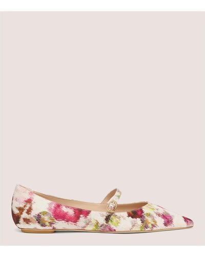 Stuart Weitzman Emilia Mary Jane Flats & Loafers - Pink