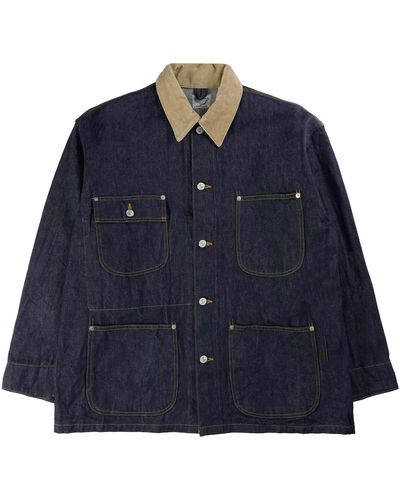 Orslow Loose Fit Oxford Coverall - Blue