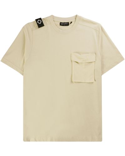 Ma Strum Cargo Pocket T-shirt - Natural