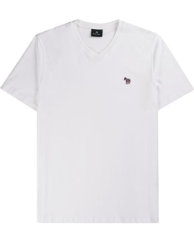 Paul Smith V Neck T-shirt - White