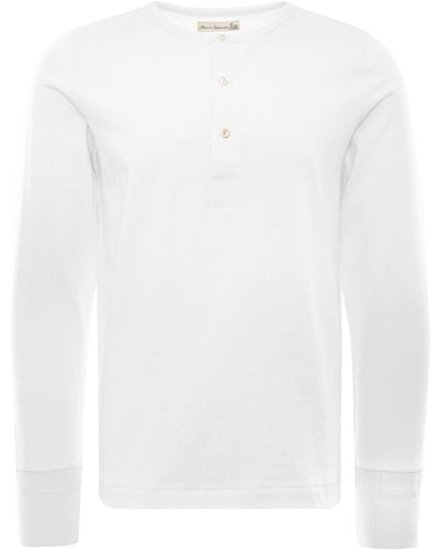 Merz B. Schwanen Henley T-shirt - White