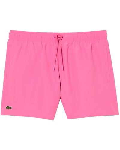 Lacoste Quick-dry Swim Shorts - Pink