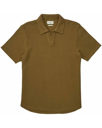 Oliver Spencer Austell Short Sleeve Polo Shirt - Green