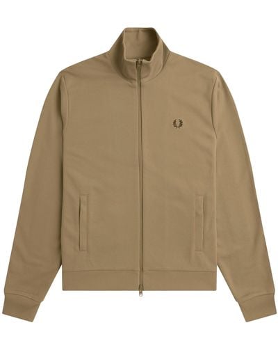 Fred Perry Tape Detail Track Jacket - Green
