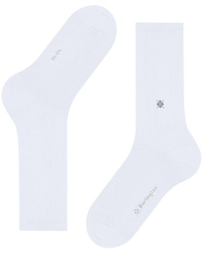 Burlington Boston Socks - White