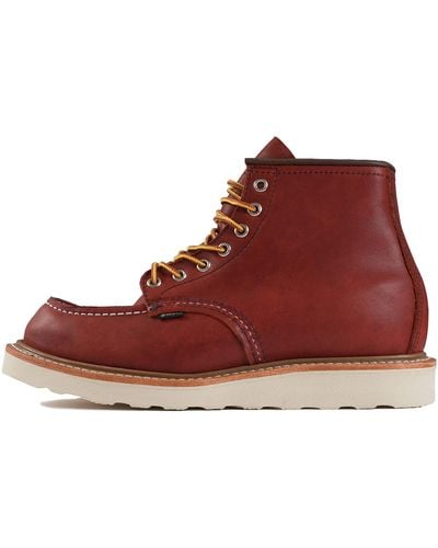 Red Wing Gore-tex Moc Toe Boots - Red