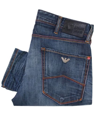 Armani Jeans J35 Extra Slim Denim Jeans - Multicolour