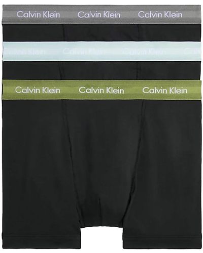 Calvin Klein 3 Pack Trunks - Green