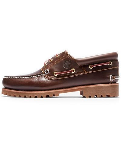 Timberland Authentic 3 Eye Boat Shoes - Brown