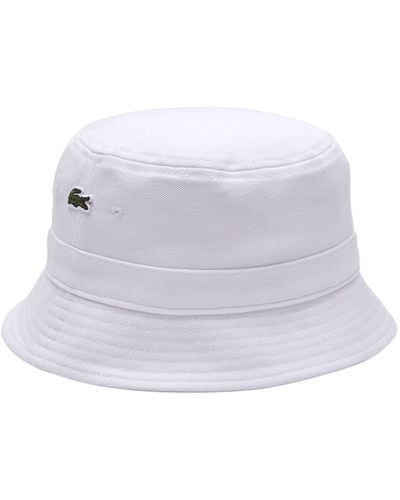 Lacoste Unisex Organic Cotton Bucket Hat - Blue