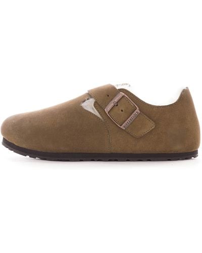 Birkenstock London Shearling Sandals - Brown