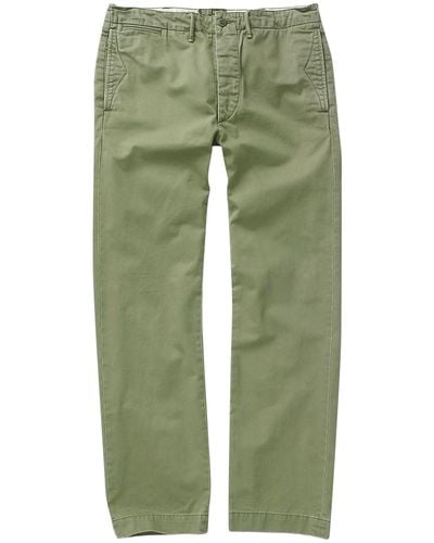 RRL Officer's Chino Trousers - Green