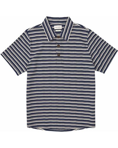Oliver Spencer Tabley Polo Shirt Braemar - Blue