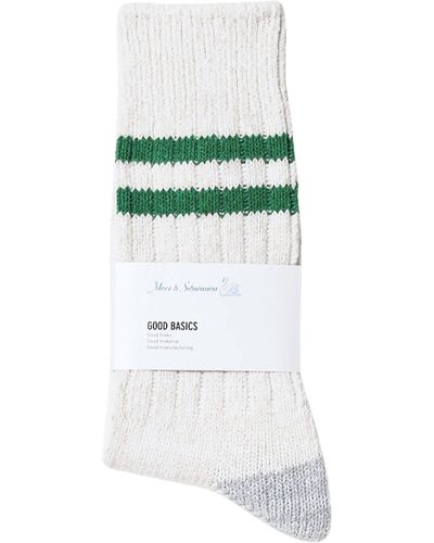 Merz B. Schwanen Good Basics Socks - Green