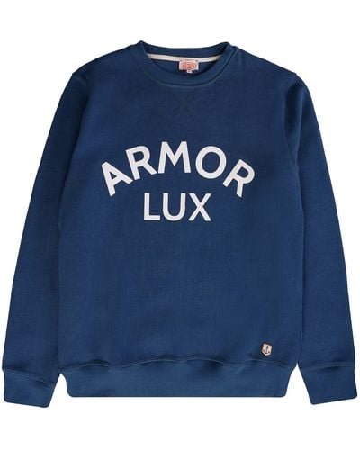 Armor Lux Logo Sweatshirt - Blue