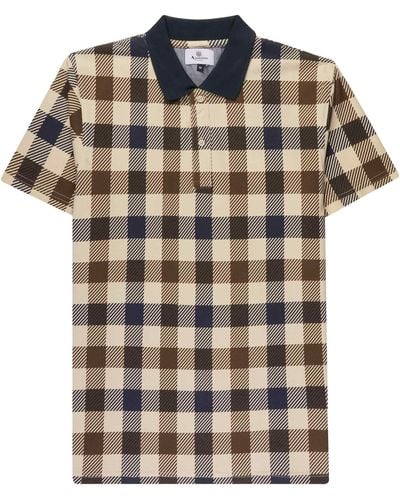 Aquascutum Active Macro Check Polo - Multicolour