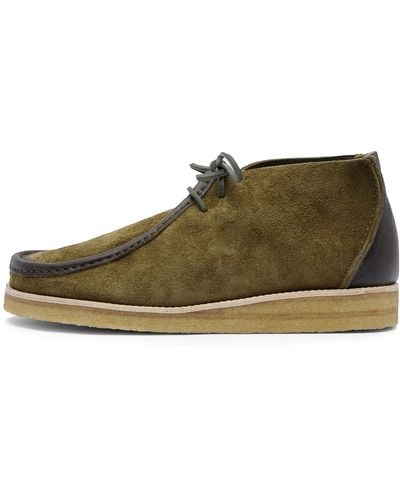Yogi Footwear Torres Leather/reverse Chukka Boot - Green