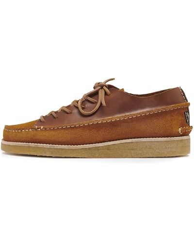 Yogi Footwear Finn Leather/suede Lace Up Shoe - Brown