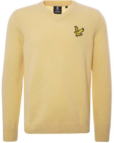 Lyle & Scott Kn1572-w692 Lw Pln Vnk - Yellow