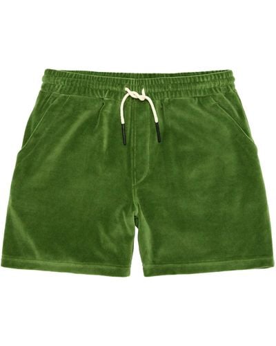 Oas Velour Shorts - Green