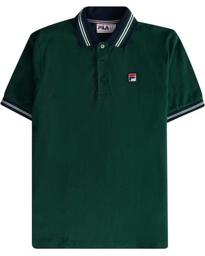 Fila Faraz Tipped Rib Polo Shirt - Green