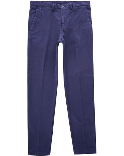 None Of The Above Slim Tapered Chino Trousers - Blue