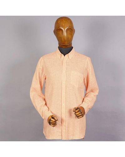 None Of The Above Linen Shirt - Pink