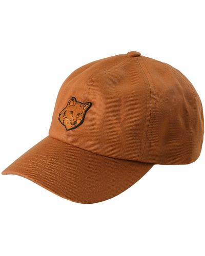 Maison Kitsuné Bold Fox Head Cap - Brown