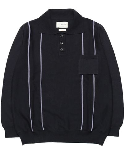 Far Afield Alfaro Knitted Polo - Black