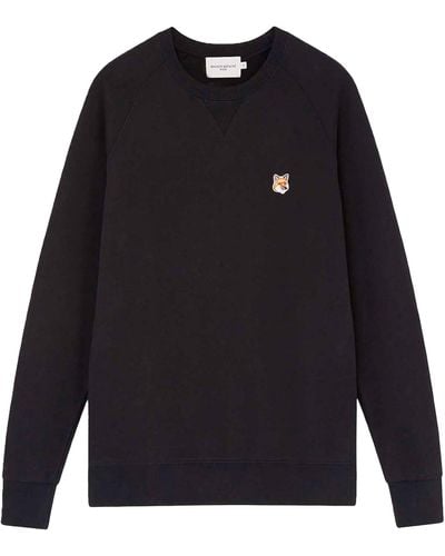 Maison Kitsuné Fox Head Patch Sweatshirt - Black