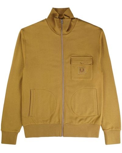 Fred Perry Funnel Neck Track Jacket - Green