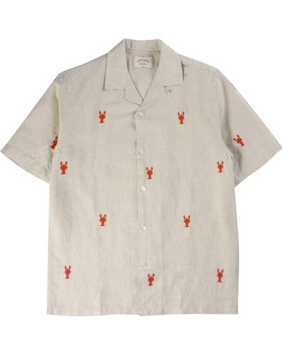 Portuguese Flannel Lobster Shirt - Natural