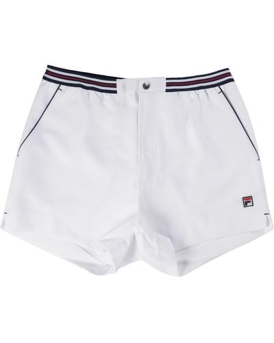 Fila Hightide 4 Terry Pocket Stripe Shorts - White
