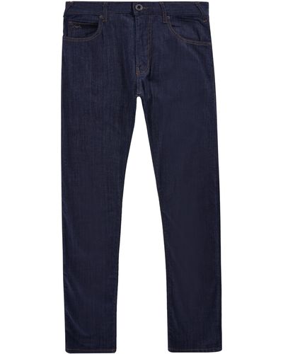 Emporio Armani J45 Washed Denim Jeans - Blue